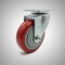 Service Caster 4 Inch SS Red Polyurethane Wheel Swivel Top Plate Caster SCC-SS20S414-PPUB-RED - alternate 1